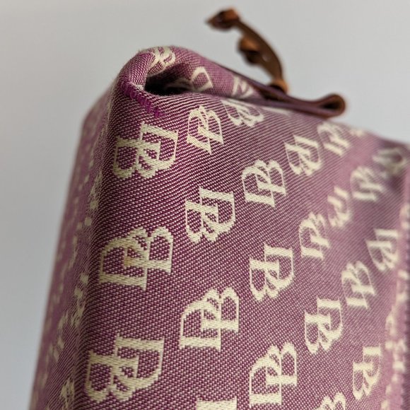 Dooney Burke Pink Leather Canvas Mini Satchel Bag - Picture 11 of 16